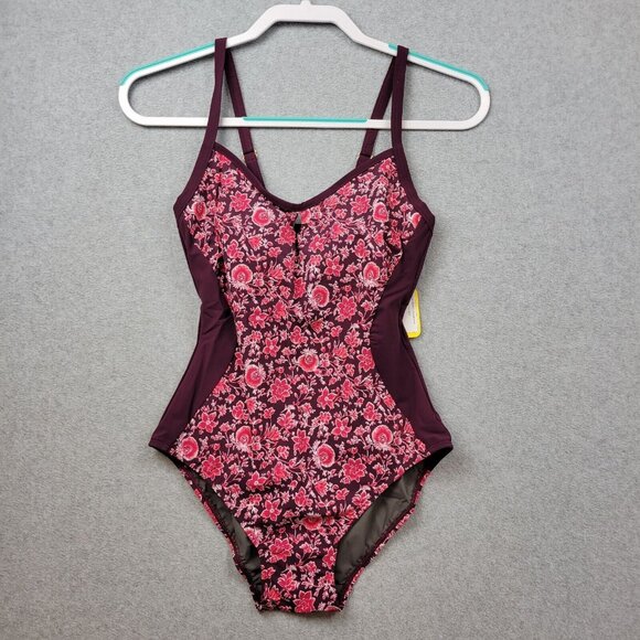 LL Bean Swimsuit Womens 4 Seashore Sweetheart Tanksuit One Piece - Picture 1 of 13